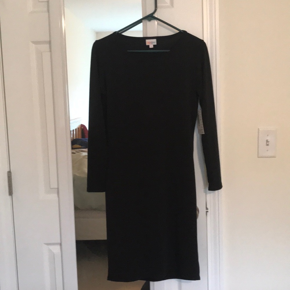 Solid black LuLaRoe Debbie Dress